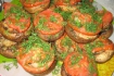 Рецепт. Грибы фаршированные пангасиусом