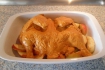 Рецепт. Курица с яблоками под соусом