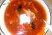Рецепт. Красный борщ с черносливом