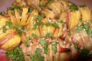 Рецепт. Картофель запеченный в духовке в фольге с сыром и беконом