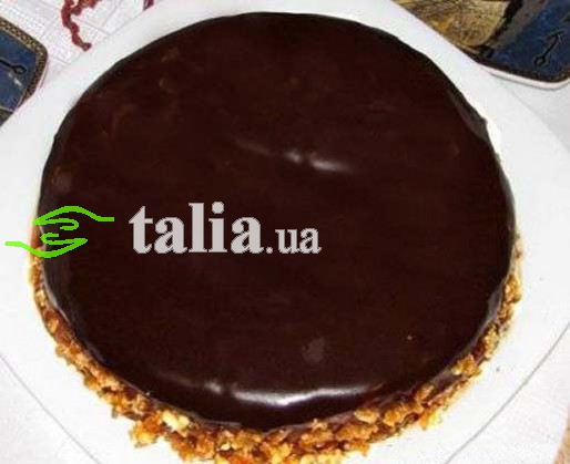 Рецепт. Торт ''Грильяж'' с шоколадной помадкой