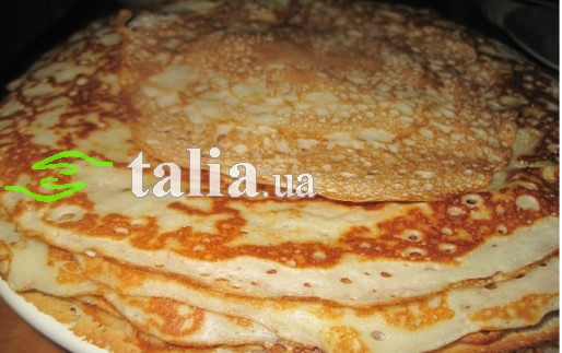 Рецепт. Заварные блины на кефире с дрожжами