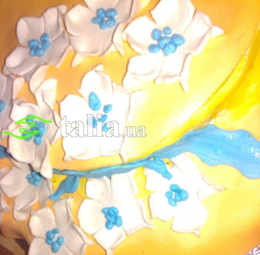 Рецепт. Торт бисквитный с украшением из мастики