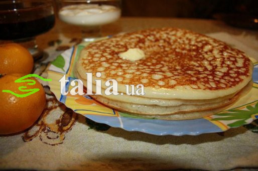 Рецепт. Дрожжевые блины на молоке