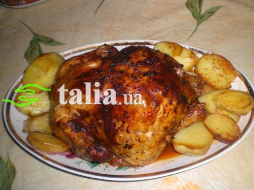 Рецепт. Курица в рукаве