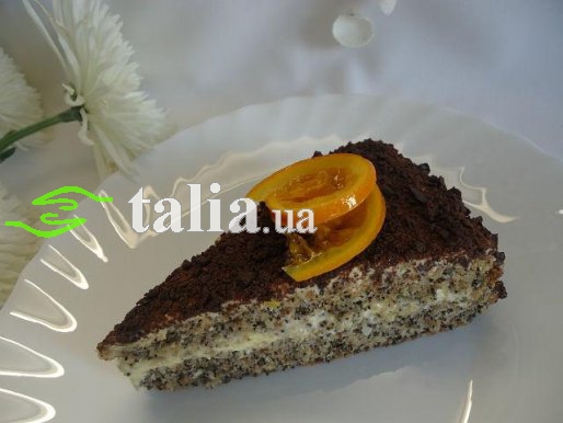 Рецепт. Маковый торт ''Ароматная фантазия''