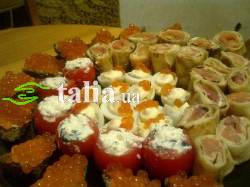 Рецепт. Новогодние закуски ''Ассорти''. Праздничные закуски