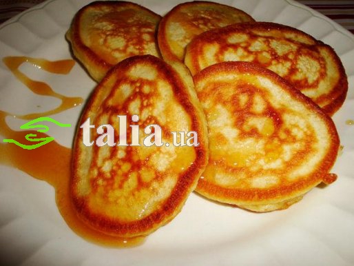 Рецепт. Оладьи на сметане с медом