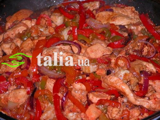 Рецепт. Курица по китайски с овощами