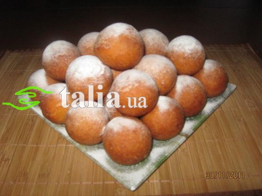 Рецепт. Творожные пончики