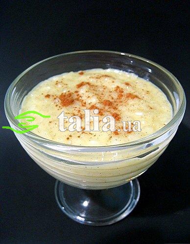 Рецепт. Рисовый пудинг классический