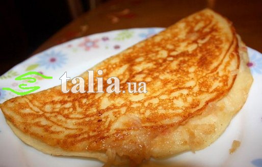 Рецепт. Блины с яблоками