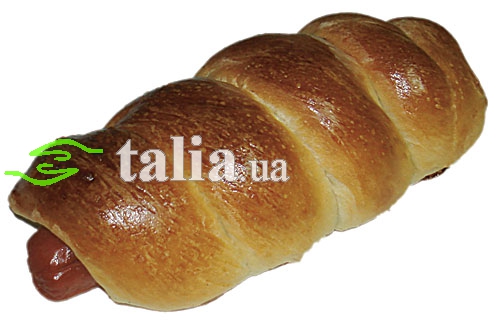 Рецепт. Печеная сосиска в тесте. Сосиски в тесте