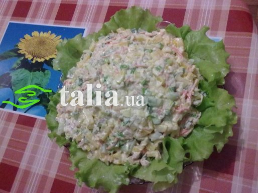 Рецепт. Салат ''Столичный'' с крабовым мясом