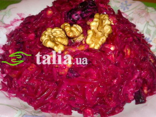 Рецепт. Салат из свеклы (салат с черносливом)