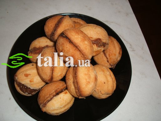 Рецепт. Орешки со сгущенкой. Печенье