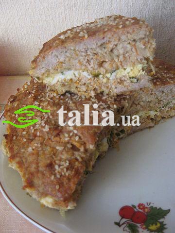 Рецепт. Мясной пирог с манной крупой