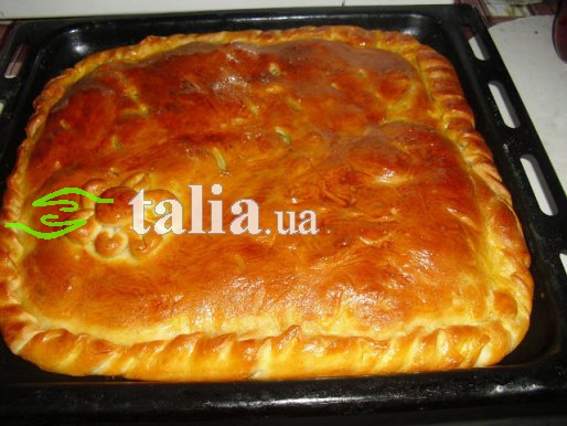 Рецепт. Пирог с курицей и картофелем Рецепт. Пирог с курицей и картофелем