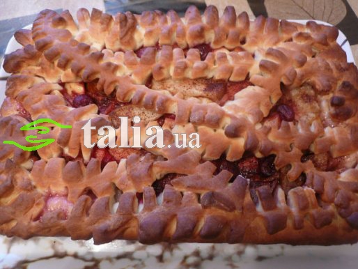 Рецепт. Пирог с вареньем из дрожжевого теста