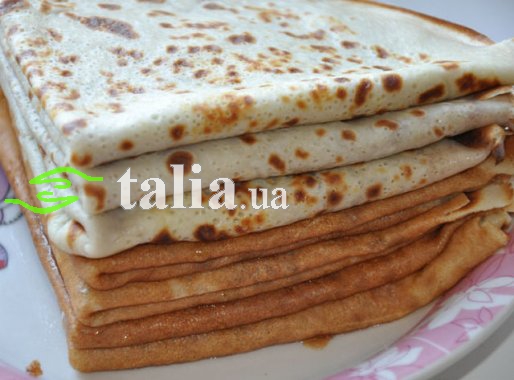 Рецепт. Постные блины на воде