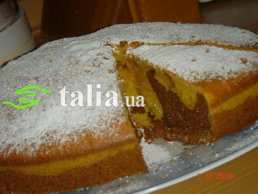 Рецепт. Пирог зебра