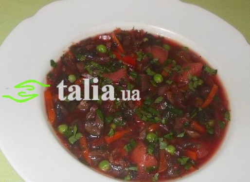 Рецепт. Постный борщ с крапивой