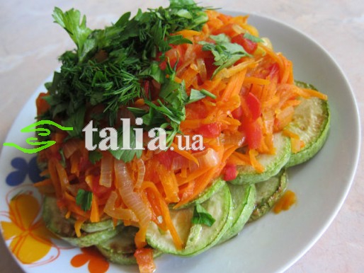 Рецепт. Салат из кабачков