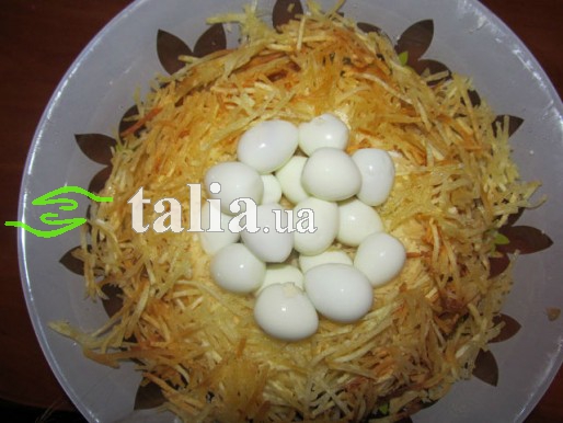 Рецепт. Салат ''Гнездо''