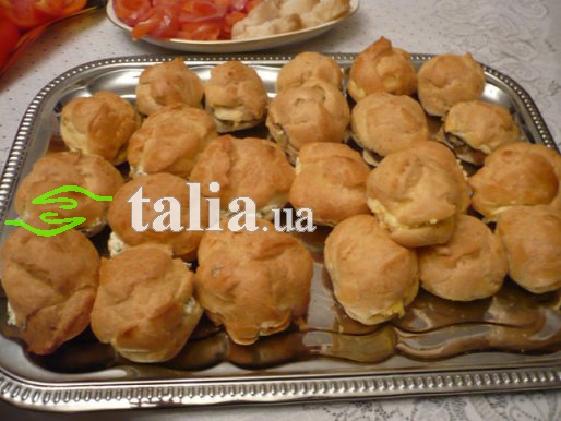 Рецепт. Профитроли с начинкой