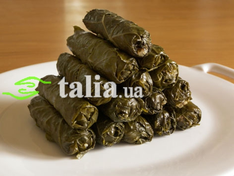 Рецепт. Долма с виноградными листьями (голубцы в виноградных листьях)