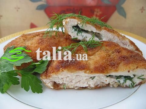 Рецепт. Куриное филе с брынзой Рецепт. Куриное филе с брынзой