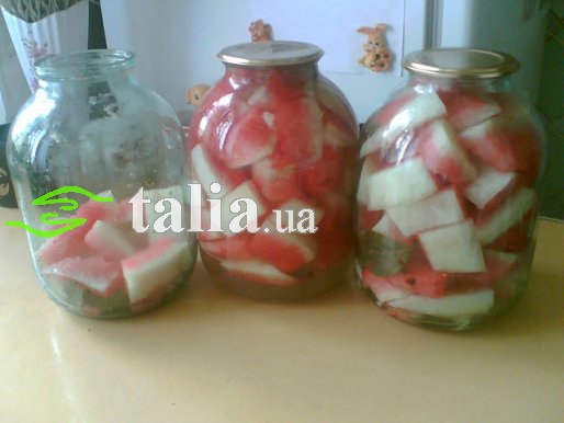 Рецепт. Арбузы консервированные