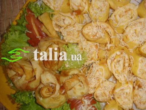 Рецепт. Рулетики из курицы с сыром