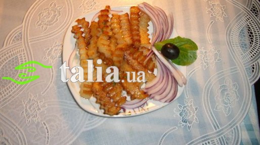 Рецепт. Картошка фри (жаренная на сковородке)