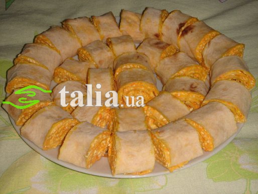 Рецепт. Лаваш с начинкой с тыквой