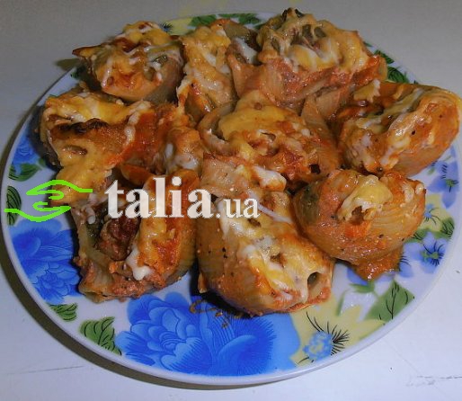 Рецепт. Фаршированные макароны в томатном соусе