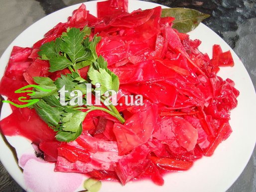 Рецепт. Маринованная капуста со свеклой