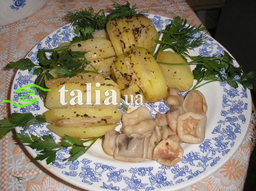 Рецепт. Картошка в микроволновке с салом Рецепт. Картошка в микроволновке с салом