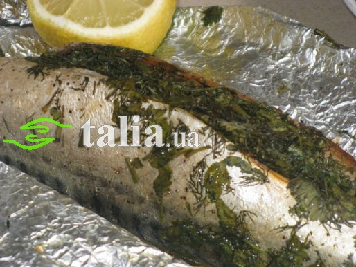 Рецепт. Скумбрия запеченная в духовке в фольге