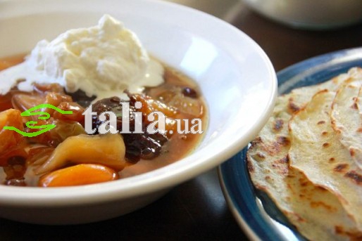 Рецепт. Сладкий суп