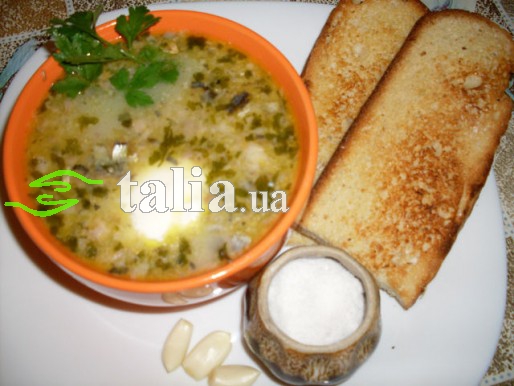 Рецепт. Суп с сардиной