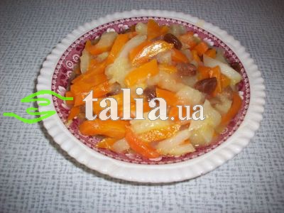 Рецепт. Цимес с морковью и яблоками Рецепт. Цимес с морковью и яблоками