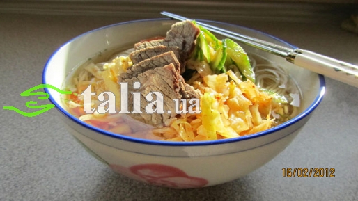 Рецепт. Кукси - холодный корейский суп