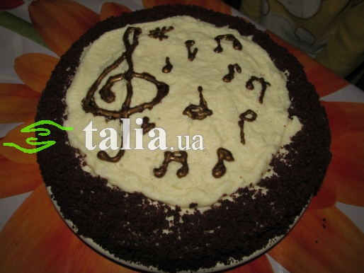 Рецепт. Торт ''Моцарт'' с черно-белым муссом