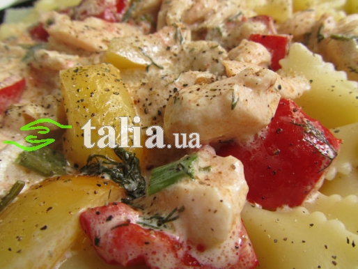 Рецепт. Паста с морепродуктами и овощами Рецепт. Паста с морепродуктами и овощами