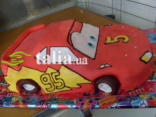 Рецепт. Торт ''Тачки'' с украшением из мастики