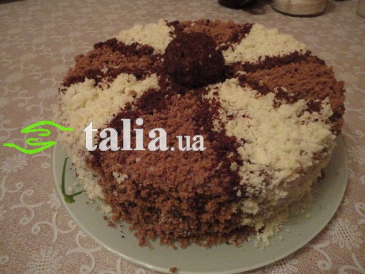 Рецепт. Торт ''Мастер'' с фруктовой прослойкой