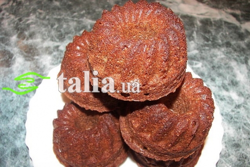 Рецепт. Шоколадные маффины на сливочном масле