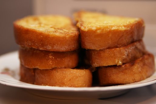 Рецепт. Гренки с яйцом