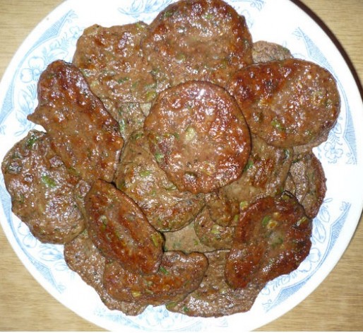 Рецепт. Блины из печени и куриных сердечек